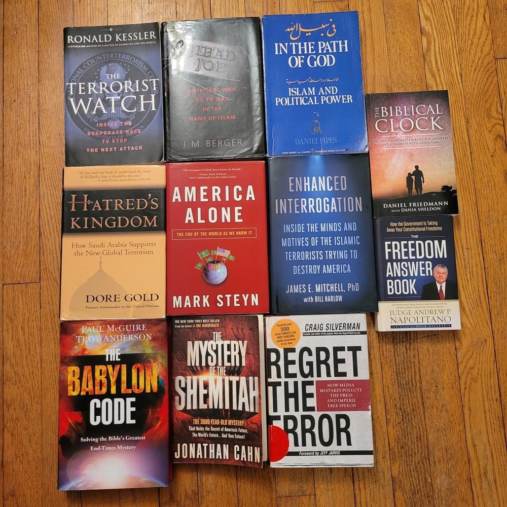 11 Book Lot Politics Religion Counter Terrorism History Non Fiction USA Mystery